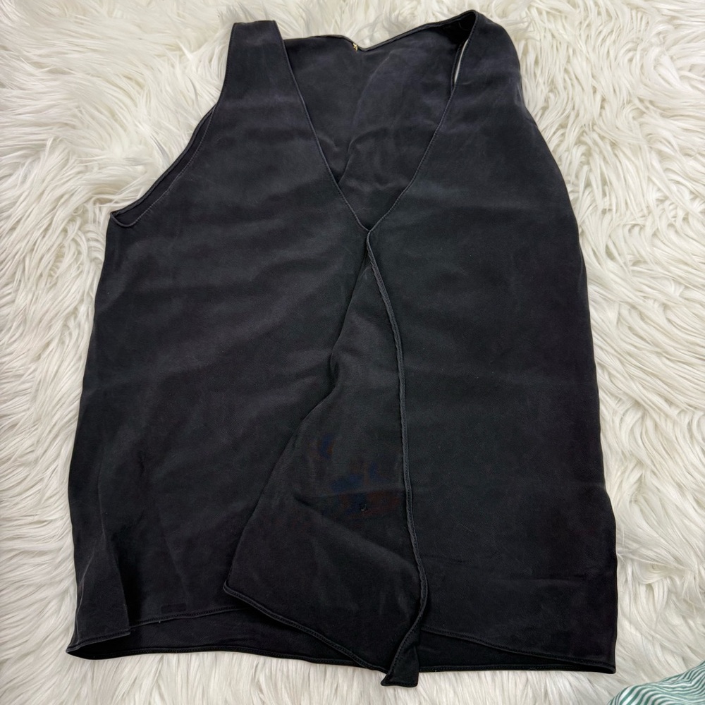 Peter Pilotto Black V-Neck Blouse
